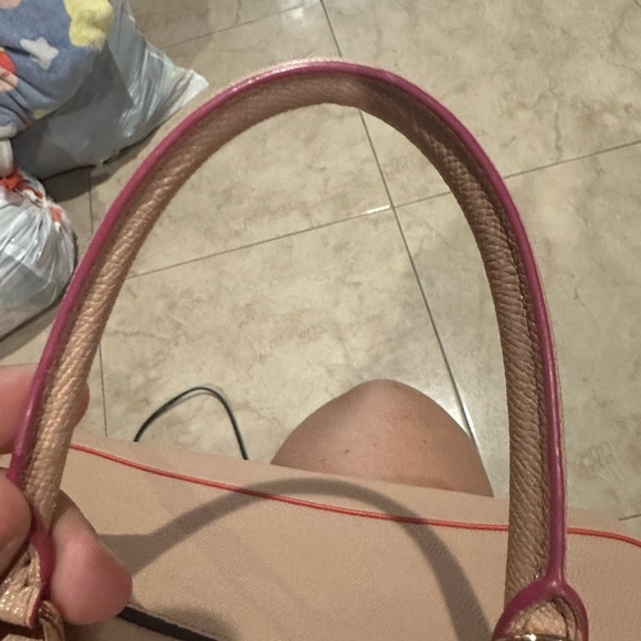 Coach Pink Satchel with Double Top Handles and Gold Accents - Picture 8 of 12